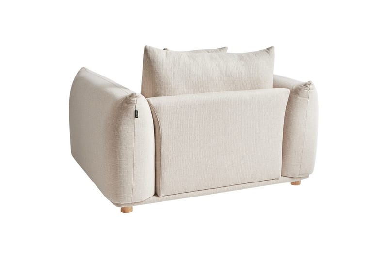 Lenestol Luvos - Beige, lyst tre - Møbler - Stoler - Lenestoler