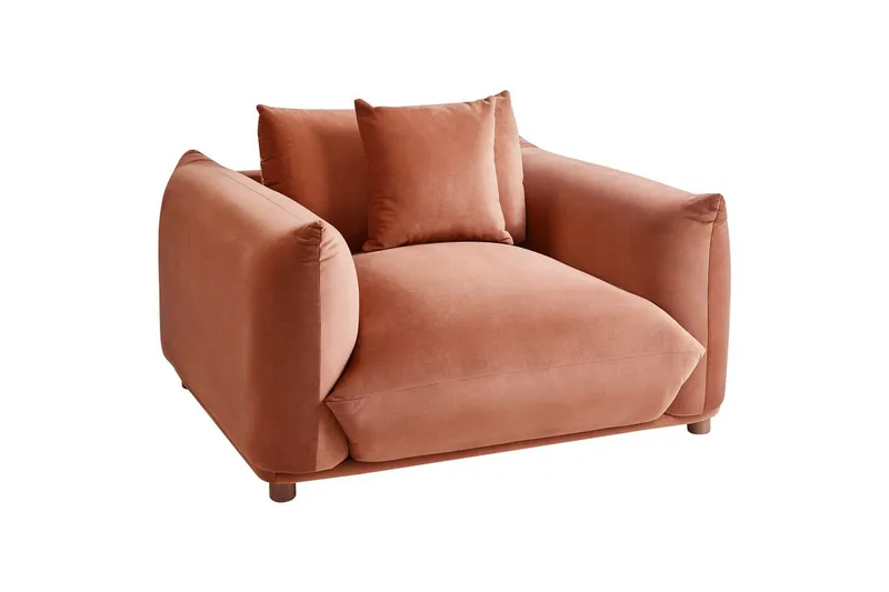 Lenestol Luvos, Brun, mørkt tre