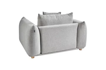 Lenestol Luvos - Grå, lyst tre - Møbler - Stoler - Lenestoler