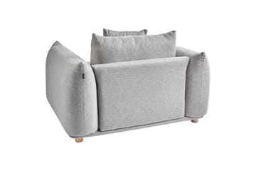 Lenestol Luvos - Grå, lyst tre - Møbler - Stoler - Lenestoler