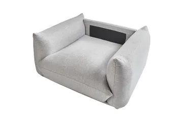 Lenestol Luvos - Grå, lyst tre - Møbler - Stoler - Lenestoler