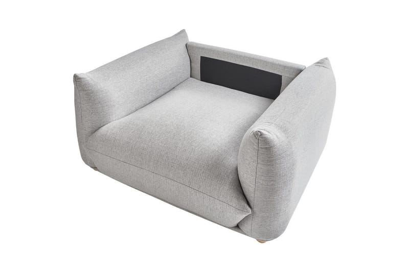 Lenestol Luvos - Grå, lyst tre - Møbler - Stoler - Lenestoler