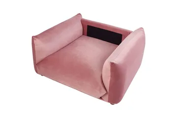 Lenestol Luvos - Rosa, mørkt tre - Møbler - Stoler - Lenestoler