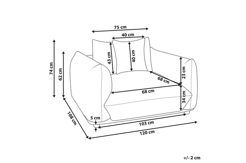 Lenestol Luvos - Rosa, mørkt tre - Møbler - Stoler - Lenestoler