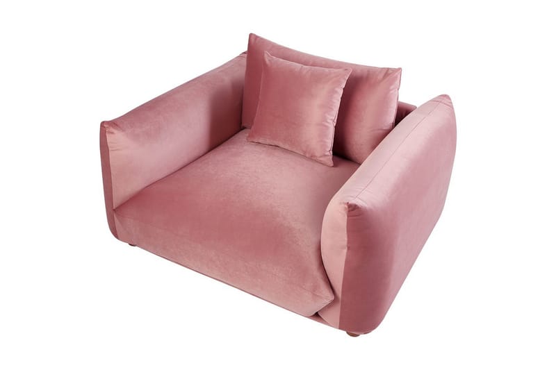 Lenestol Luvos - Rosa, mørkt tre - Møbler - Stoler - Lenestoler