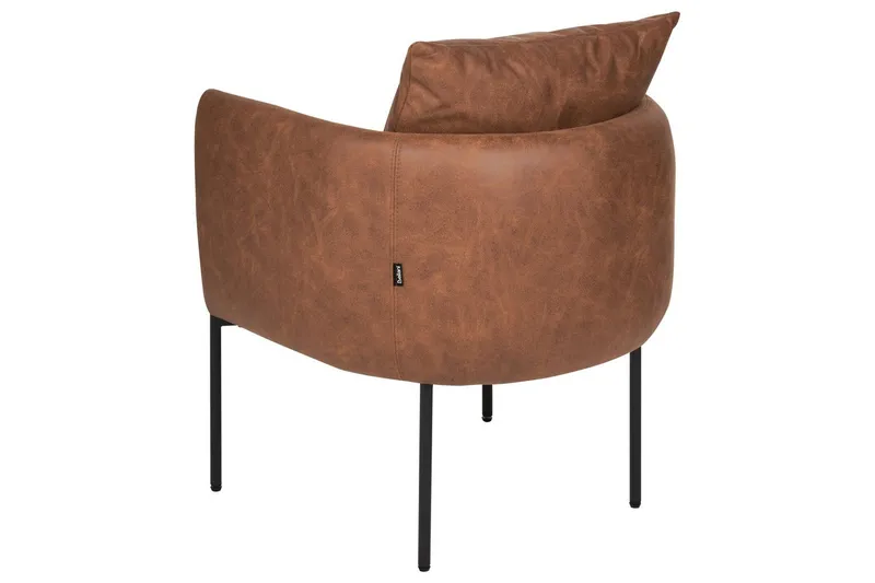 Lenestol Malmos - Brun, Svart - Møbler - Stoler - Lenestoler