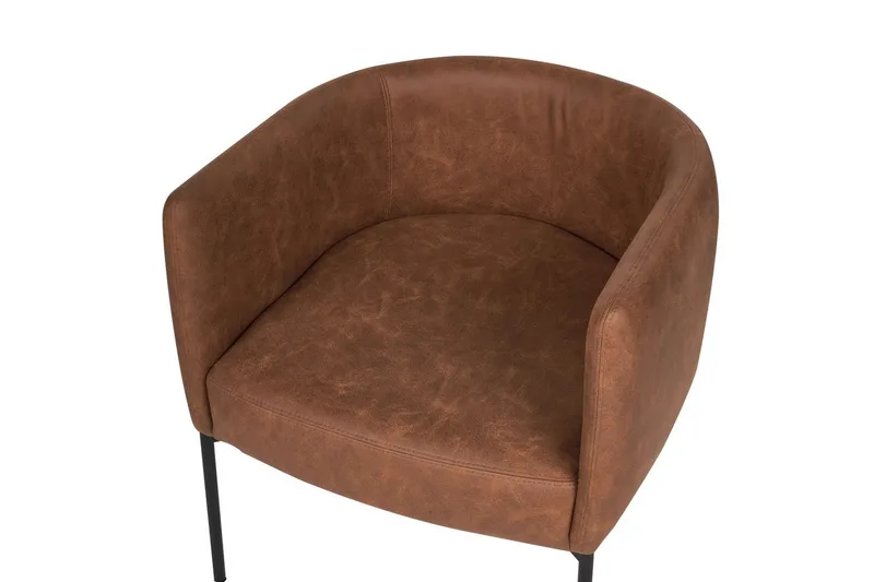 Lenestol Malmos - Brun, Svart - Møbler - Stoler - Lenestoler