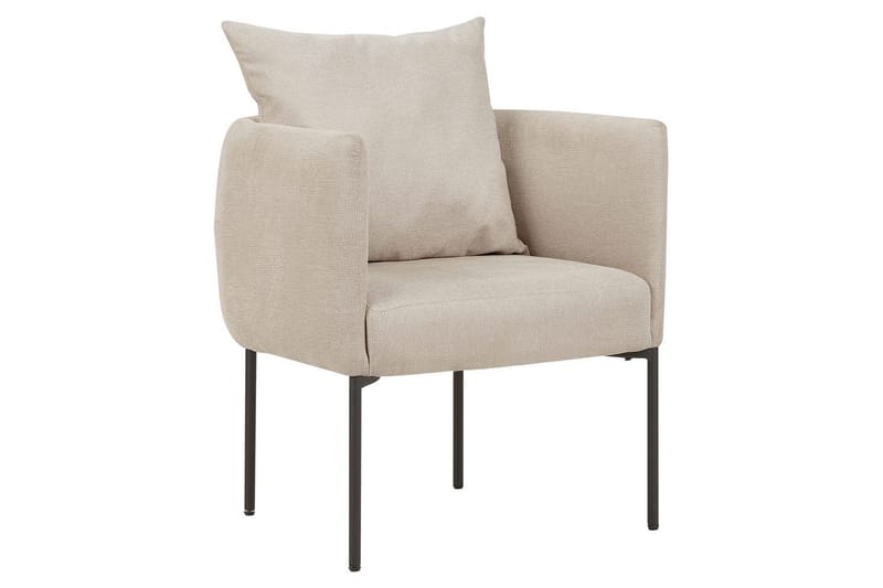 Lenestol Malmos - Lys beige, svart - Møbler - Stoler - Lenestoler