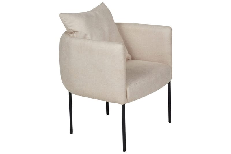Lenestol Malmos - Lys beige, svart - Møbler - Stoler - Lenestoler
