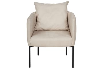 Lenestol Malmos - Lys beige, svart - Møbler - Stoler - Lenestoler