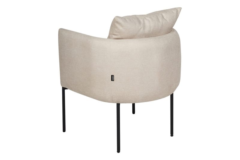 Lenestol Malmos - Lys beige, svart - Møbler - Stoler - Lenestoler