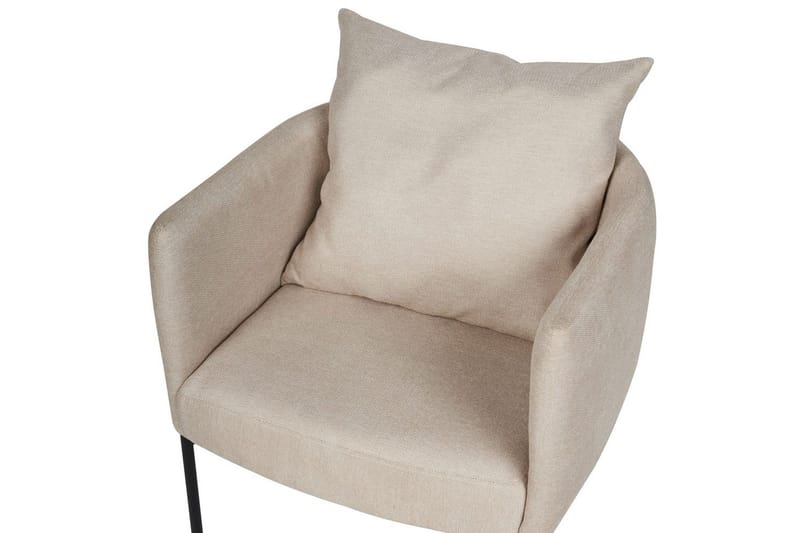 Lenestol Malmos - Lys beige, svart - Møbler - Stoler - Lenestoler