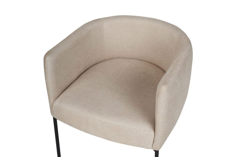 Lenestol Malmos - Lys beige, svart - Møbler - Stoler - Lenestoler