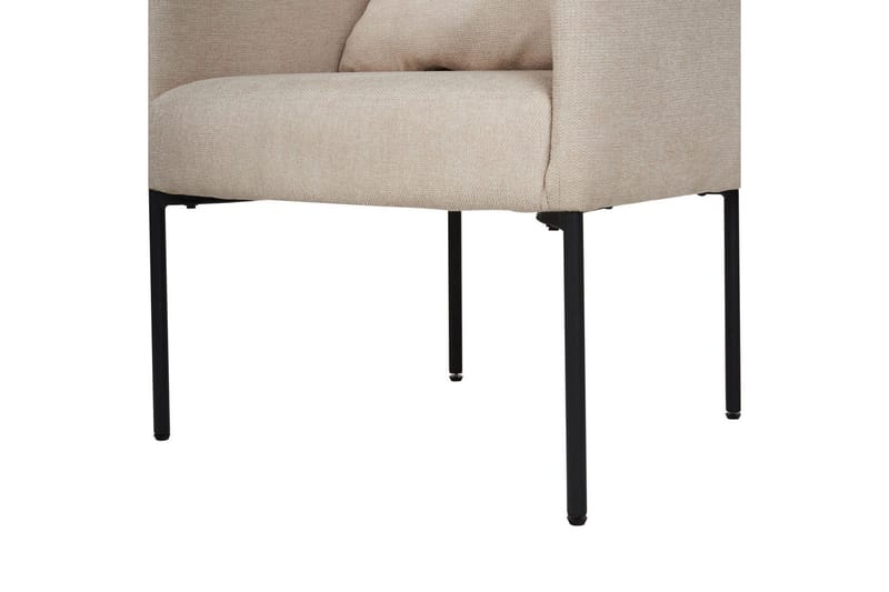 Lenestol Malmos - Lys beige, svart - Møbler - Stoler - Lenestoler