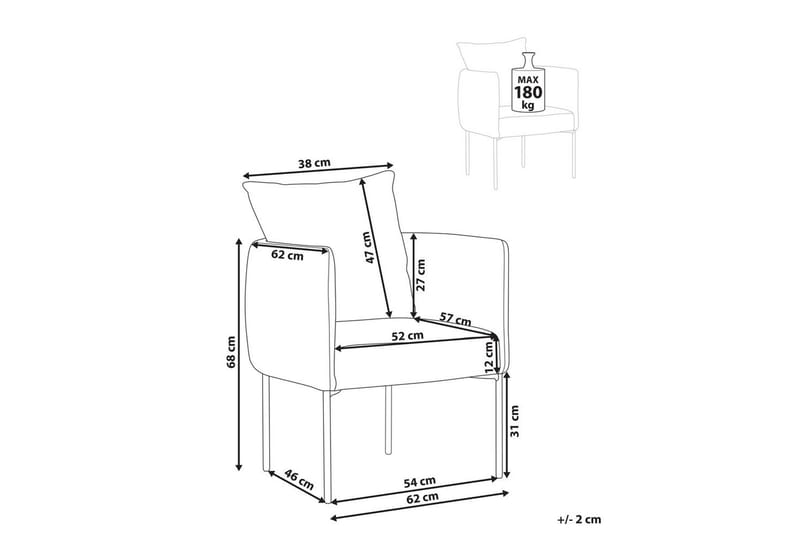 Lenestol Malmos - Mørk brun, svart - Møbler - Stoler - Lenestoler