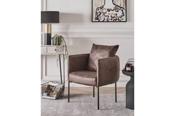 Lenestol Malmos - Mørk brun, svart - Møbler - Stoler - Lenestoler