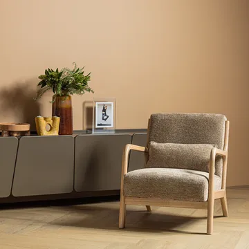 Lenestol Mark - Sand - Møbler - Stoler - Lenestoler