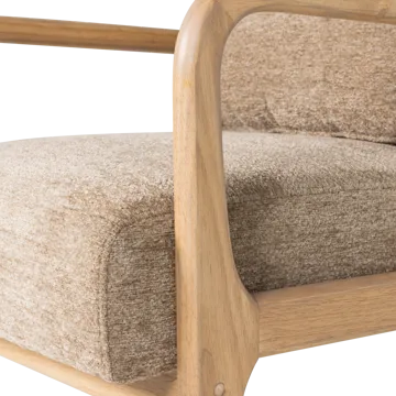 Lenestol Mark - Sand - Møbler - Stoler - Lenestoler