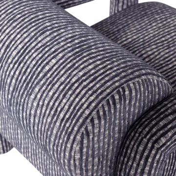 Lenestol med mønster Lenny - Grå/Blå - Møbler - Stoler - Lenestoler