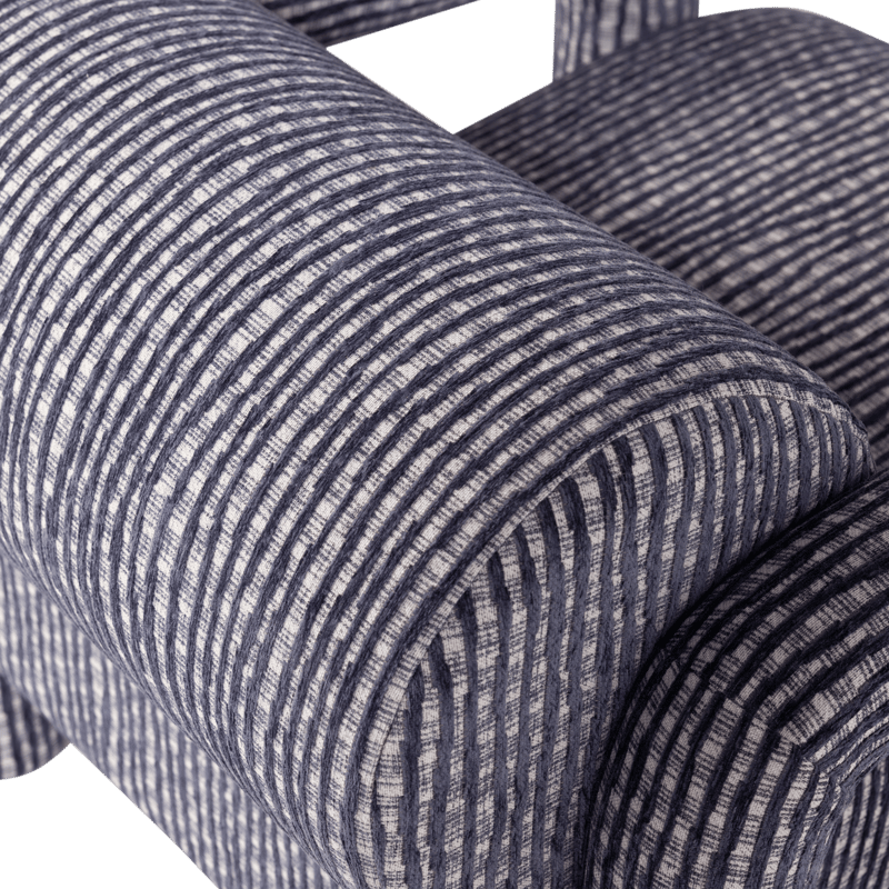 Lenestol med mønster Lenny - Grå/Blå - Møbler - Stoler - Lenestoler