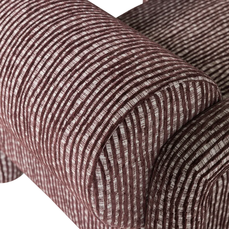 Lenestol med mønster Lenny - Vinrød - Møbler - Stoler - Lenestoler