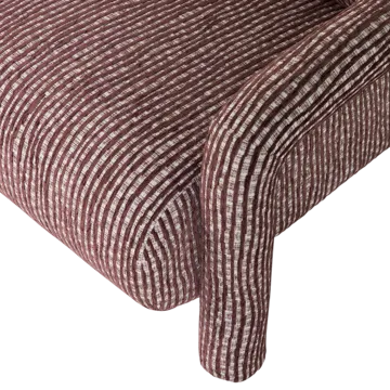 Lenestol med mønster Lenny - Vinrød - Møbler - Stoler - Lenestoler