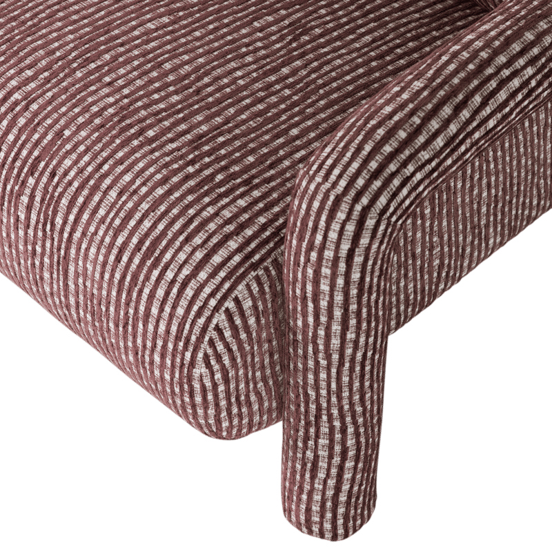 Lenestol med mønster Lenny - Vinrød - Møbler - Stoler - Lenestoler