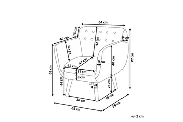 Lenestol Melby - Møbler - Stoler - Lenestoler