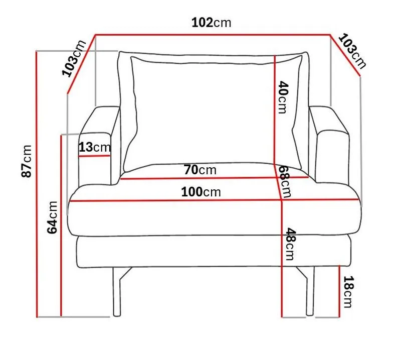 Lenestol Menard i Manchester - Brun - Møbler - Stoler - Lenestoler