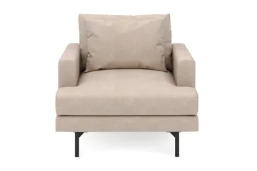 Lenestol Menard i Stoff - Beige - Møbler - Stoler - Lenestoler