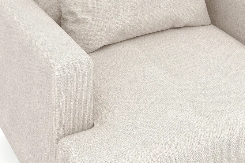 Lenestol Menard i Stoff - Beige - Møbler - Stoler - Lenestoler