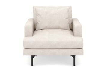 Lenestol Menard i Stoff - Beige - Møbler - Stoler - Lenestoler