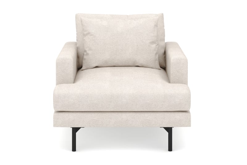 Lenestol Menard i Stoff - Beige - Møbler - Stoler - Lenestoler