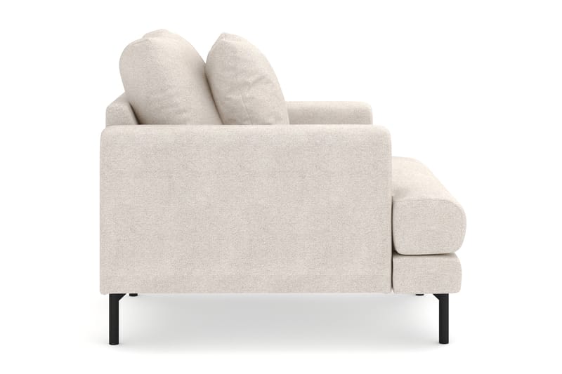 Lenestol Menard i Stoff - Beige - Møbler - Stoler - Lenestoler
