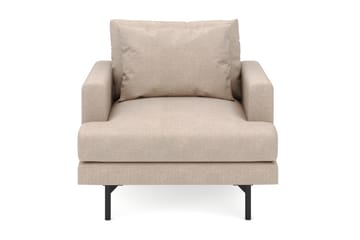 Lenestol Menard i Stoff - Beige - Møbler - Stoler - Lenestoler