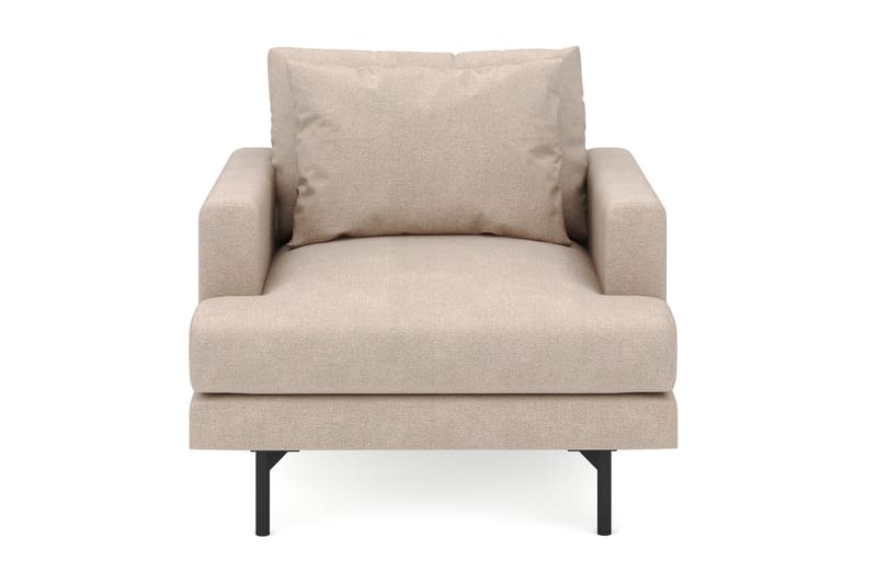 Lenestol Menard i Stoff - Beige - Møbler - Stoler - Lenestoler