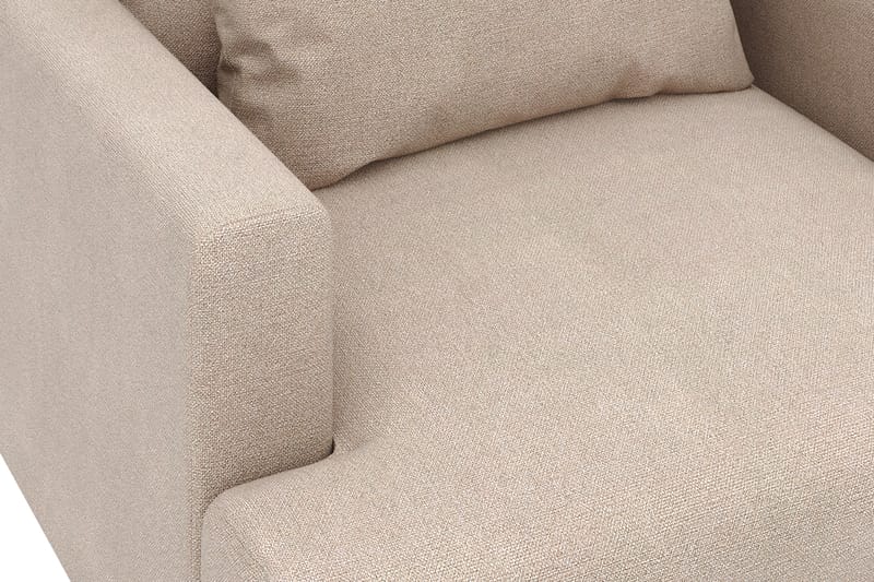 Lenestol Menard i Stoff - Beige - Møbler - Stoler - Lenestoler