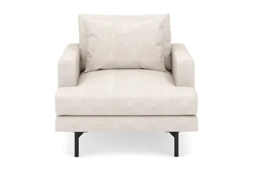 Lenestol Menard i Stoff - Beige - Møbler - Stoler - Lenestoler