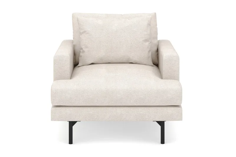 Lenestol Menard i Stoff - Beige - Møbler - Stoler - Lenestoler