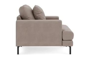 Lenestol Menard i Stoff - Brun - Møbler - Stoler - Lenestoler