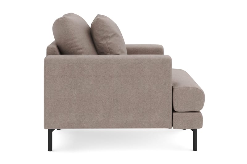 Lenestol Menard i Stoff - Brun - Møbler - Stoler - Lenestoler