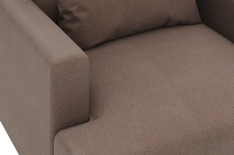 Lenestol Menard i Stoff - Brun - Møbler - Stoler - Lenestoler