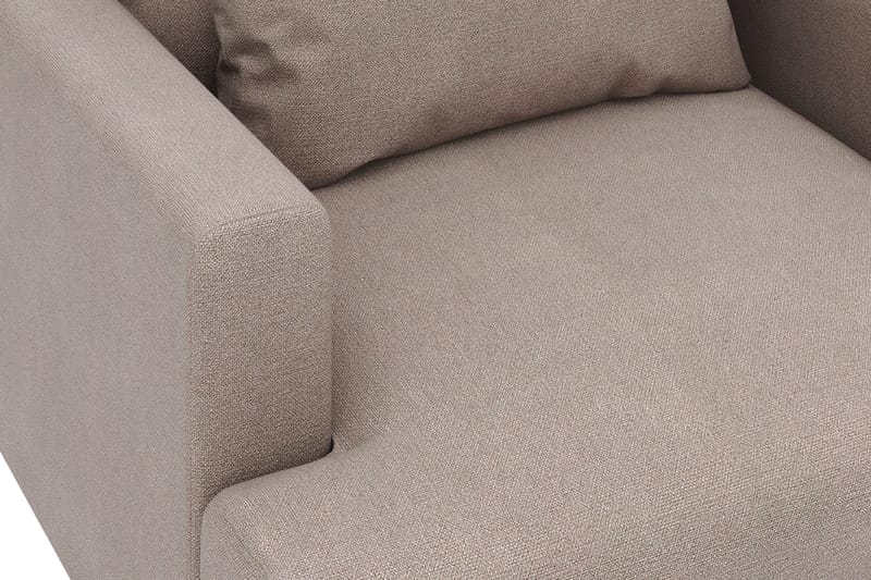 Lenestol Menard i Stoff - Brun - Møbler - Stoler - Lenestoler