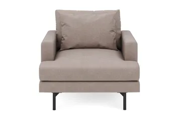 Lenestol Menard i Stoff - Brun - Møbler - Stoler - Lenestoler