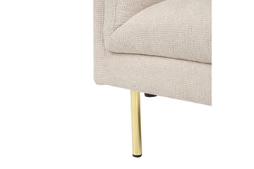 Lenestol Moen - Beige, gull - Møbler - Stoler - Lenestoler