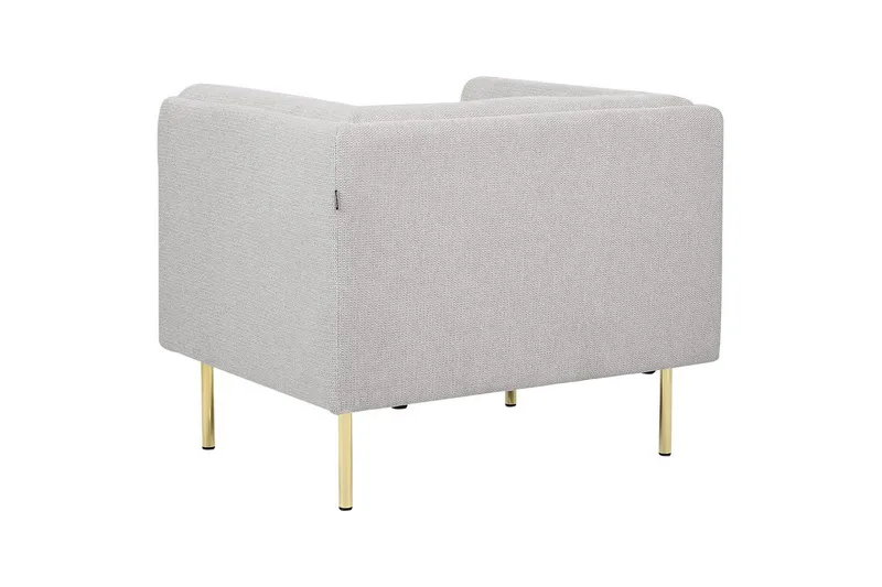 Lenestol Moen - Grå, gull - Møbler - Stoler - Lenestoler