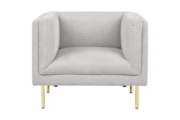 Lenestol Moen - Grå, gull - Møbler - Stoler - Lenestoler