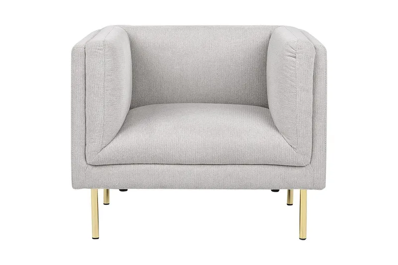 Lenestol Moen - Grå, gull - Møbler - Stoler - Lenestoler