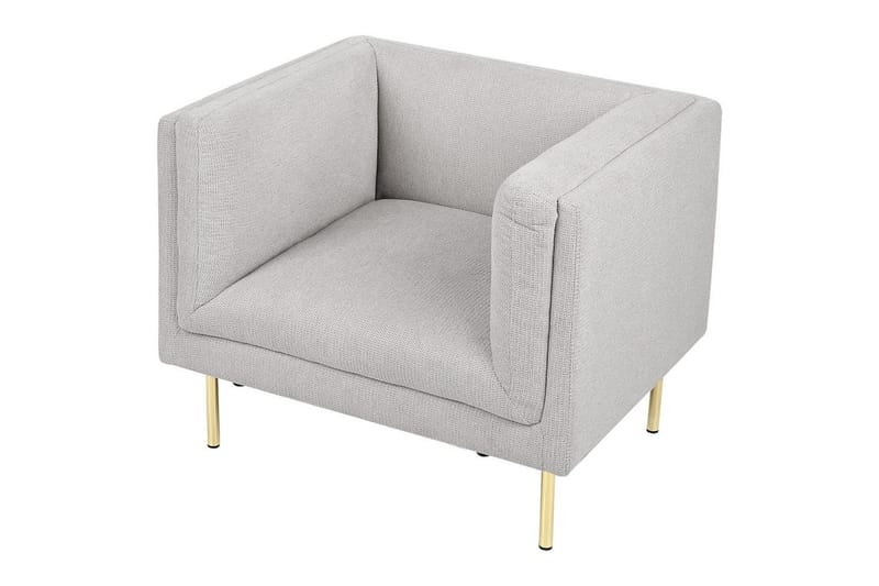 Lenestol Moen - Grå, gull - Møbler - Stoler - Lenestoler