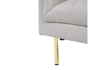 Lenestol Moen - Grå, gull - Møbler - Stoler - Lenestoler